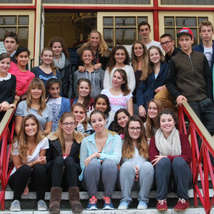 French students at shanklin theatre