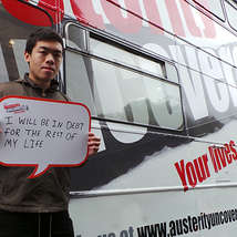 Anti austerity bus