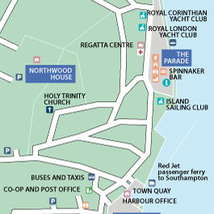 Cowes week part map