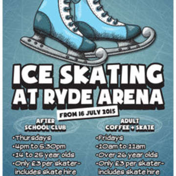 Ice skating poster