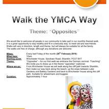 Monthly walk poster