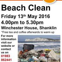 Beach clean poster may 2016