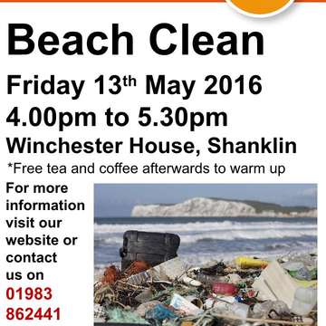 Beach clean poster may 2016