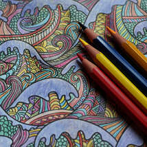 Adult colouring books by maxime de ruyck