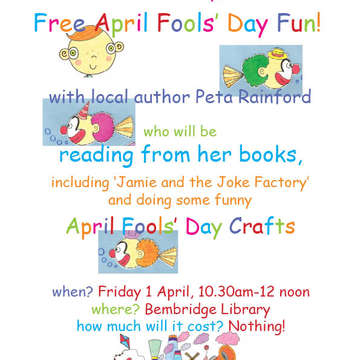 Library april fools poster