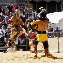 Living history weekend roman gladiator