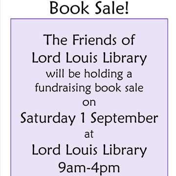 Friends book sale 1 sept