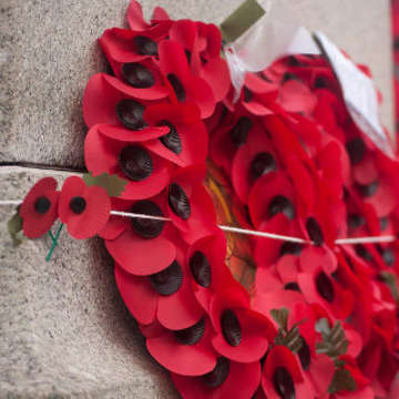 Remembrance poppy wreath by laurencathyturner