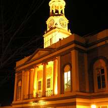 Town hall at night