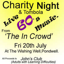Charity night square poster
