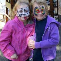 Twins facepainted