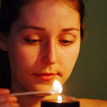 Meditation candle