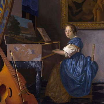 Johannes vermeer   lady at a virginal
