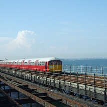 Island line train on the pier by killercyberman400