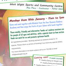 Healthy cookery sessions poster jan 2016
