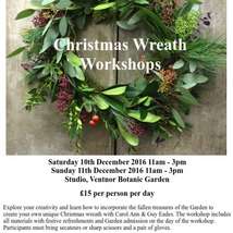 Wreath making workshops a4 poster