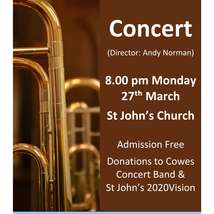 Cowes concert band poster mar 27 print