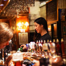 Inside a pub by sigfridlundberg