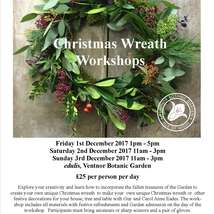 Christmas wreath making workshops 1st 2nd 3rd