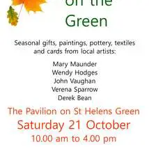 Crafty art on the green   poster