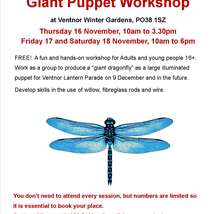 Giant dragonfly puppet ventnor 002 