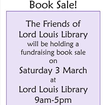 Friends book sale 3 march