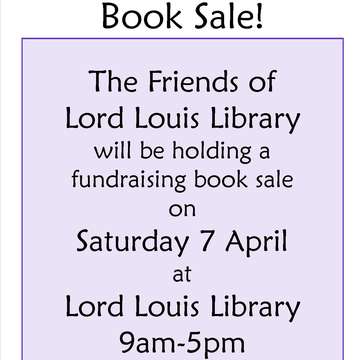 Friends book sale 7 april