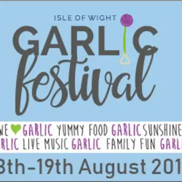 Garlic festival 2018 blue and border