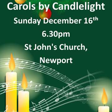Carols by candlelight poster print