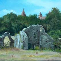 Quarr abbey ruins