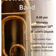 Cowes concert band poster sep 16 print