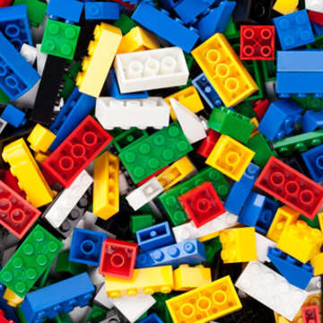 Pile of lego bricks
