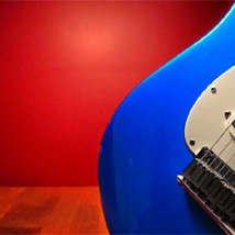 Guitar rick harris red blue