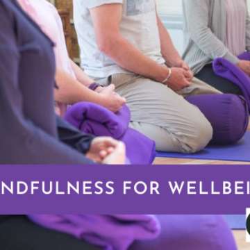 Mindfulness for wellbeing purple
