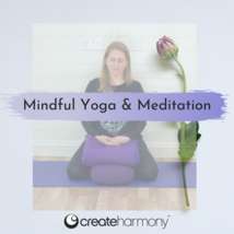 Mindful yoga brushstroke