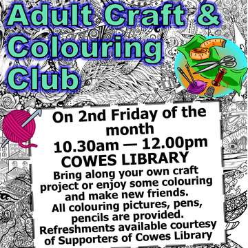 Adult craft   colouring club