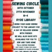 Saturday sewing circle