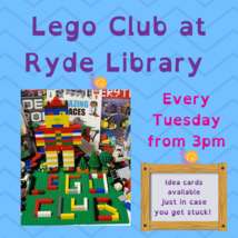 Lego club at ryde library