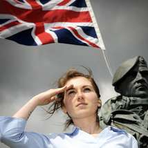 Woman saluting by uk mod crown copyright 2022