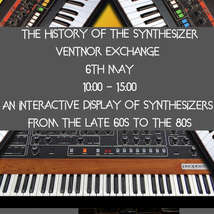 History of synth poster