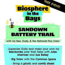 Biosphere in the bays day 2... battery gardens with ivy   gully   the common space 24th june 2023
