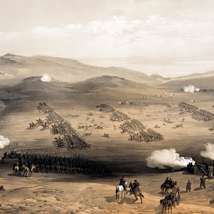 William simpson   charge of the light cavalry brigade  25th oct. 1854  under major general the earl of cardigan crop