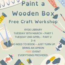 Wooden box painting free craft workshopart workshop
