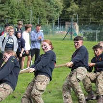 Army cadets in tug of war   copyright army cadets