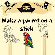 Pirate week parrot
