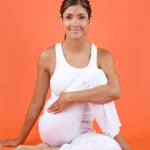 Orange yoga woman 000009725297xsmall