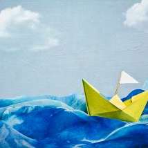 Paper boat aussiegall 320